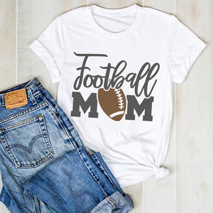 Women Lady Baseball Mom Leopard Football Soccer Print Ladies Summer T Tee Tshirt Womens Female Top Shirt Clothes Graphic T-shirt