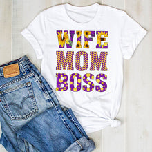 Load image into Gallery viewer, Women Lady Baseball Mom Leopard Football Soccer Print Ladies Summer T Tee Tshirt Womens Female Top Shirt Clothes Graphic T-shirt
