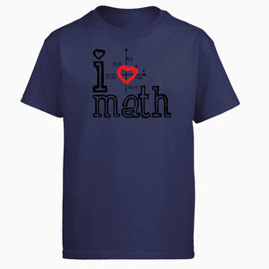 I Love Math Tshirt Men T Shirt Funny Science Mathematics Tshirts Summer Cotton Short Sleeve Black White Loose T-Shirt Tops Tees