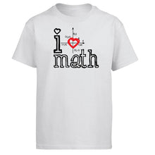 Load image into Gallery viewer, I Love Math Tshirt Men T Shirt Funny Science Mathematics Tshirts Summer Cotton Short Sleeve Black White Loose T-Shirt Tops Tees
