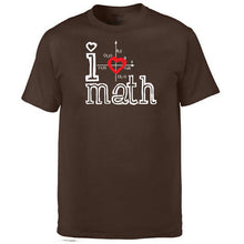 Load image into Gallery viewer, I Love Math Tshirt Men T Shirt Funny Science Mathematics Tshirts Summer Cotton Short Sleeve Black White Loose T-Shirt Tops Tees
