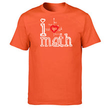 Load image into Gallery viewer, I Love Math Tshirt Men T Shirt Funny Science Mathematics Tshirts Summer Cotton Short Sleeve Black White Loose T-Shirt Tops Tees
