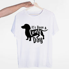 Load image into Gallery viewer, Men's Dachshund Puppy Pet Lover Owner Wiener Dog New Fashion Hip Hop T Shirt Men Women Harajuku T-Shirts Print Tees Tops
