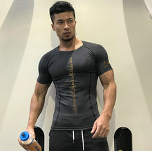 Load image into Gallery viewer, Men Tshirt Compression Fitness Tights Running Shirt Gym Blouse Yoga Sport Wear Exercise Muscle Sport Man's T-Shirt
