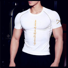 Load image into Gallery viewer, Men Tshirt Compression Fitness Tights Running Shirt Gym Blouse Yoga Sport Wear Exercise Muscle Sport Man's T-Shirt
