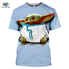 Load image into Gallery viewer, Mandalorian T Shirt Star Wars Boba Fett Space Opera TV Series T-Shirts Science Fiction Movies Tshirt Plus Size Casual Tees F34
