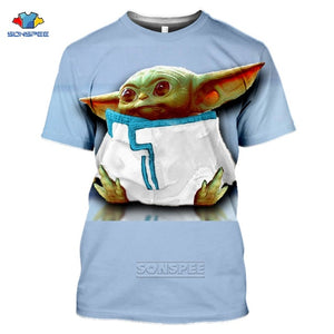 Mandalorian T Shirt Star Wars Boba Fett Space Opera TV Series T-Shirts Science Fiction Movies Tshirt Plus Size Casual Tees F34