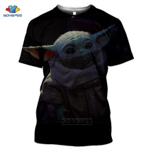 Load image into Gallery viewer, Mandalorian T Shirt Star Wars Boba Fett Space Opera TV Series T-Shirts Science Fiction Movies Tshirt Plus Size Casual Tees F34
