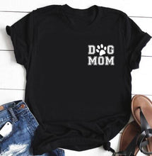 Load image into Gallery viewer, Dog Mom Paw Girl Gift T-Shirt Gray Fashion Clothing Mothers Day Teed Dog Lover Aesthetic Slogan Grunge Paw Printed Camisetas

