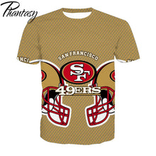 Load image into Gallery viewer, Phantasy 2020 San Francisco 49ers Casual Shirt Men Shirts Sport T-shirts Men Tshirt American Football Rugby
