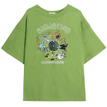 Load image into Gallery viewer, korean kawaii Stripped T Shirt New Fashion Clothes for Women Summer tees Tops embroidery 90's girls Tshirt Harajuku Streetwear
