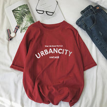 Load image into Gallery viewer, korean kawaii Stripped T Shirt New Fashion Clothes for Women Summer tees Tops embroidery 90's girls Tshirt Harajuku Streetwear
