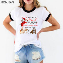 Load image into Gallery viewer, Crazy dog lady tshirt funny t shirts women cute summer top bulldog/ dachshund/ Chihuahua dog lover Christmas gift graphic tees
