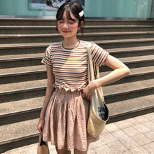 Load image into Gallery viewer, 2019 Summer Tshirt Women Korean O-neck T Shirt Fashion Striped Tops Harajuku Short Sleeve Casual T-shirts Female
