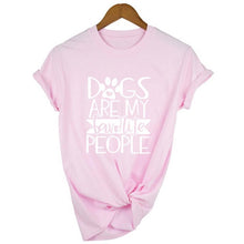 Load image into Gallery viewer, DOGS ARE MY FAVORITE PEOPLE Popular Woman's Graphic Summer Funny Graphic T-Shirt Dog Lover Gift Dog Mom Shirt Pet Lover Tees
