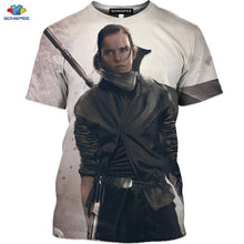Load image into Gallery viewer, SONSPEE 3D Science Fiction Movie Star Wars T-Shirt  Space War The Rise Of Skywalker T-Shirt  Robot Men Shirt Mask Spaceship Tops
