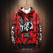Load image into Gallery viewer, Camouflage Autumn Spring 2019 Hoodie Sweatshirt Mens Hip Hop Punk Pullover Streetwear Casual Fashion Clothes
