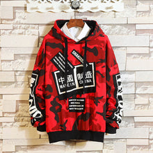 Load image into Gallery viewer, Camouflage Autumn Spring 2019 Hoodie Sweatshirt Mens Hip Hop Punk Pullover Streetwear Casual Fashion Clothes
