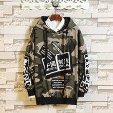 Load image into Gallery viewer, Camouflage Autumn Spring 2019 Hoodie Sweatshirt Mens Hip Hop Punk Pullover Streetwear Casual Fashion Clothes
