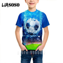 Load image into Gallery viewer, T-shirt 3D print Men women soccer Anime t shirt football tees top Harajuku KIDS shirts baby children tshirt fashion Short Sleeve
