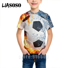 Load image into Gallery viewer, T-shirt 3D print Men women soccer Anime t shirt football tees top Harajuku KIDS shirts baby children tshirt fashion Short Sleeve
