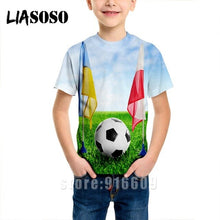 Load image into Gallery viewer, T-shirt 3D print Men women soccer Anime t shirt football tees top Harajuku KIDS shirts baby children tshirt fashion Short Sleeve
