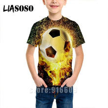Load image into Gallery viewer, T-shirt 3D print Men women soccer Anime t shirt football tees top Harajuku KIDS shirts baby children tshirt fashion Short Sleeve
