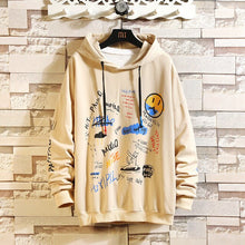 Load image into Gallery viewer, Japan Style Casual O-Neck 2020 Spring Autumn Print Hoodie Sweatshirt Men'S Thick Fleece Style Hip Hop High Streetwear Clothes

