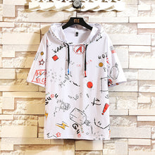 Load image into Gallery viewer, Summer 2020 Short White Black RED  GREEN Hoodie Sweatshirt Mens Hip Hop Punk Pullover Streetwear Casual Fashion Clothes
