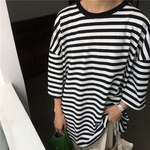 Load image into Gallery viewer, NiceMix T Shirt Women Striped Causal  Tops Tees Harajuku Tshirt Summer Short Sleeve Korean Punk O-neck T-shirt camiseta feminin

