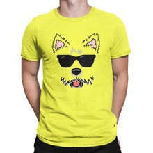 Load image into Gallery viewer, Novelty Cute West Highland White Terrier Dog Face With Sunglasses Westie Lovers Tshirt for Men 100 Percent Cotton T Shirt
