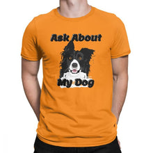 Load image into Gallery viewer, Men T-Shirt Border Collie 100 Percent Cotton Dogs Lover Pet Collies Dog Tshirt Round Neck Clothes Oversized
