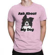 Load image into Gallery viewer, Men T-Shirt Border Collie 100 Percent Cotton Dogs Lover Pet Collies Dog Tshirt Round Neck Clothes Oversized
