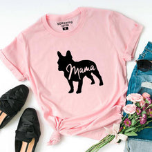 Load image into Gallery viewer, French Bulldog Clothing Dog Lover Gifts For Dog Owners Dog T Shirt Dog Mom Shirt Pet Lover Animal Lover Mama Ladies Tee tops

