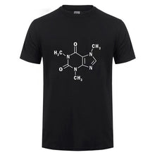 Load image into Gallery viewer, The   Sheldon  Caffeine Molecular Formula Science Chemistry T-shirt Men Summer Short Sleeve Cotton T Shirt
