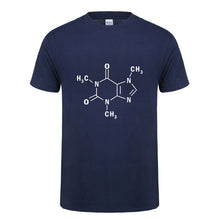 Load image into Gallery viewer, The   Sheldon  Caffeine Molecular Formula Science Chemistry T-shirt Men Summer Short Sleeve Cotton T Shirt
