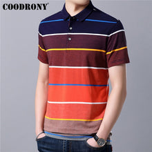 Load image into Gallery viewer, COODRONY Cotton T Shirt Men 2019 Spring Summer Short Sleeve T-Shirt Men Streetwear Fashion Casual Turn-down Collar Tshirt S95115
