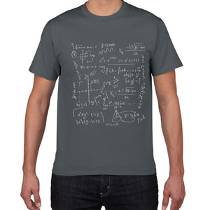 Math Formulas Science tshirt Men Cotton Creative funny T-Shirt Men cool Summer Novelty Tee shirt Homme GEEK Top Tee men clothes