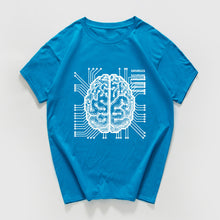 Load image into Gallery viewer, new science and technology Graphic funny tshirt men ai Artificial intelligence brain t shirt streetwear vintage hip hop Hipster
