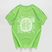 Load image into Gallery viewer, new science and technology Graphic funny tshirt men ai Artificial intelligence brain t shirt streetwear vintage hip hop Hipster

