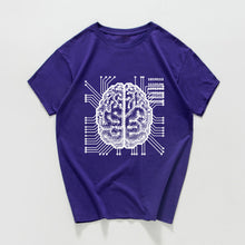 Load image into Gallery viewer, new science and technology Graphic funny tshirt men ai Artificial intelligence brain t shirt streetwear vintage hip hop Hipster
