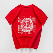 Load image into Gallery viewer, new science and technology Graphic funny tshirt men ai Artificial intelligence brain t shirt streetwear vintage hip hop Hipster
