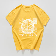 Load image into Gallery viewer, new science and technology Graphic funny tshirt men ai Artificial intelligence brain t shirt streetwear vintage hip hop Hipster
