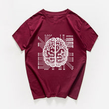 Load image into Gallery viewer, new science and technology Graphic funny tshirt men ai Artificial intelligence brain t shirt streetwear vintage hip hop Hipster
