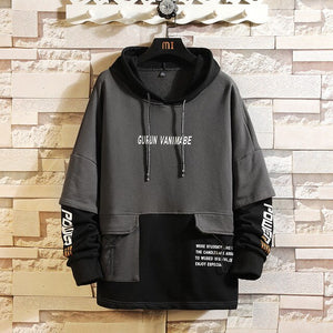 Japan Style Casual O-Neck 2020 New Arrived Hoodie Sweatshirt Men Thick Fleece Hip Hop High Streetwear Clothing