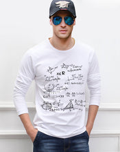 Load image into Gallery viewer, for adult science t shirt Teen Math formula men long sleeve t-shirt 2019 new style spring 100% cotton high quality top tees
