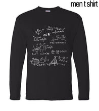 Load image into Gallery viewer, for adult science t shirt Teen Math formula men long sleeve t-shirt 2019 new style spring 100% cotton high quality top tees
