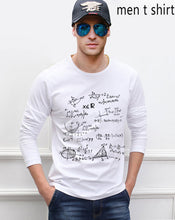 Load image into Gallery viewer, for adult science t shirt Teen Math formula men long sleeve t-shirt 2019 new style spring 100% cotton high quality top tees
