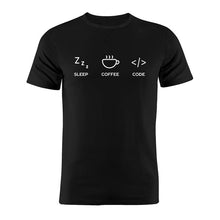 Load image into Gallery viewer, Men's T Shirt 100% Cotton Coder Evolution Developer Programmer Computer Science Software Engineer Geek Funny Gift Tee
