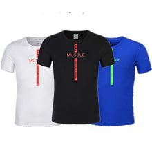 Load image into Gallery viewer, Men Tshirt Compression High-elastic Tights Shirt  Fitness Gym Yoga Sport Wear Exercise Sportwear Muscle Man's T-Shirt
